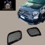 Pair of side air intakes on the front grille Abarth 500 595 695 Restyling in GRP or Carbon