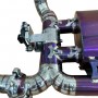 Titanium exhaust with valve adjustable via OBD Abarth 500 595