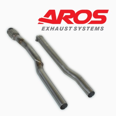 Prima e seconda sezione scarico centrale non silenziato BMW Mini Cooper S R56 Aros Marmitte