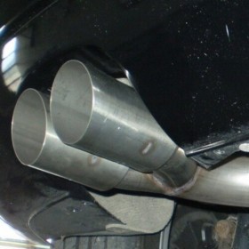 Final with silencer and double 70 or 76 mm terminal for Volkswagen Golf 5 GTI