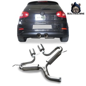 R32 replica muffler with double silencer for Volkswagen Golf 5 GTI