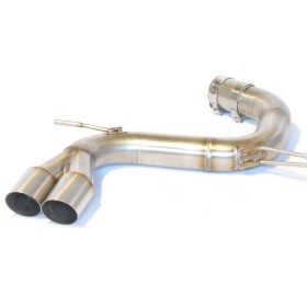 Final without silencer and double terminal 76 mm for Volkswagen Golf 5 GTI
