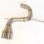 Finale senza silenziatore e doppio terminale da 76 mm per Volkswagen Golf 5 GTI