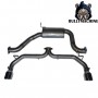 Central and final section exhaust with two 100 mm tailpipes Volkswagen GOLF 8 GTI