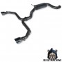 Central and final section exhaust with two 100 mm tailpipes Volkswagen GOLF 8 GTI