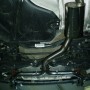 Central and final section exhaust with two 100 mm Volkswagen GOLF 8 GTI tailpipes
