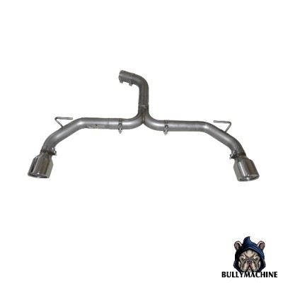 Direct exhaust muffler and double terminal 100 mm for Volkswagen Golf 8 GTI