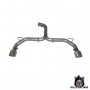 Direct exhaust muffler and double terminal 100 mm for Volkswagen Golf 8 GTI