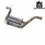 Central section exhaust with electronic valve and free endpipes 100 mm Volkswagen GOLF 7 and 7.5 GTI