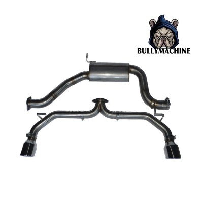 Central section exhaust with one silencer and final with two 100 diameter terminals for Volkswagen GOLF 7 GTI