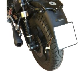 Moto Guzzi V7 V7II V7III license plate holder and license plate light and tailight Led