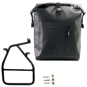 Khali TPU side bag and BMW R NineT Family Unitgarage bag holder frame