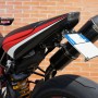 Coda in carbonio Ducati Hypermotard 1100 796 s evo sp con porta targa regolabile
