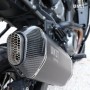Black titanium muffler Harley Davidson Pan America 1250 Unitgarage single silencer