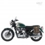 Borsa crosta di cuoio e supporto sinistro Triumph Bonneville T100 2001 2016 Unitgarage