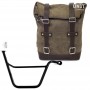 Borsa crosta di cuoio e supporto destro Triumph Bonneville T100 2001 2016 Unitgarage