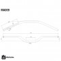 Rizoma silver handlebar with variable section 22 - 29 mm BMW R NineT - R 1200 R - G 310 GS / R - F 900 R
