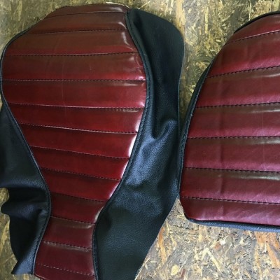 Copertina sella BMW R NineT Family Marrone e nera Bullymachine