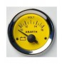 Voltmeter instrument Abarth replica yellow red 52 mm