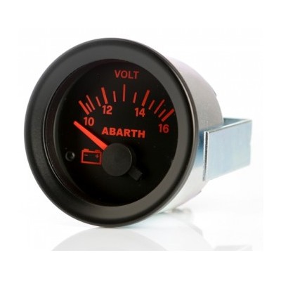 Strumento voltmetro Abarth Delta replica fondo 52 mm