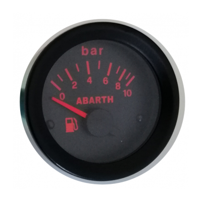 Abarth Delta petrol pressure gauge replica bottom 52 mm