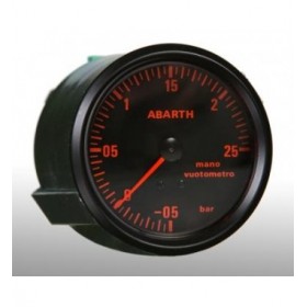 Manometro pressione turbo Abarth old school replica 80 mm