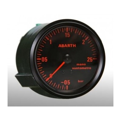 Manometro pressione turbo Abarth old school replica 80 mm