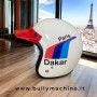 Casco aperto in Carbon Kevlar Extraslim con livrea Paris DakarBullymachine