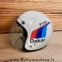 Casco aperto in Carbon Kevlar Extraslim con livrea Paris DakarBullymachine