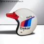 Casco aperto in Carbon Kevlar Extraslim con livrea Paris DakarBullymachine