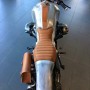 BMW R NineT Family tank band in brown leather