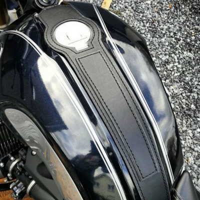 Fascia serbatoio in cuoio nero BMW R NineT Family