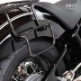 BMW R18 bag holder frame with Unitgarage fishtail exhaust