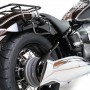 BMW R18 bag holder frame with Unitgarage fishtail exhaust