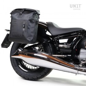 TPU bag kit and BMW R18 Unitgarage side bag support frame