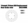 Rear brake disc diam. 254 mm and pads for Triumph Freespirits