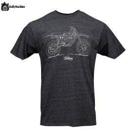 Hallman HL500 T-shirt casual Thor con stampa moto vintage da cross