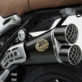 Black Zard Limited Edition high exhaust silencer for BMW R NineT Scrambler from 2021 Euro5