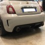 Direct exhaust terminal with carbon end caps Abarth 500 595 695