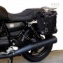 Bag in split leather with Moto Guzzi V7 850 Unitgarage left side frame