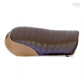 Saddle in brown leather and canvas for K74 K100 K1100 Marrakech Unitgarage