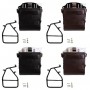 Aluminum bag holder with adjustable leather front and quick coupling + Unitgarage support frame