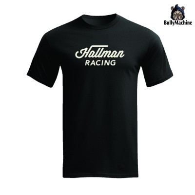 Black Heritage Racing short sleeve T-Shirt with front and back print