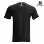 T-Shirt nera Heritage Racing mezze maniche con stampa fronte retro